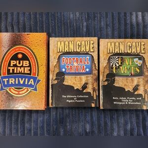 Man Cave Trivia Book Set - Set Of 3